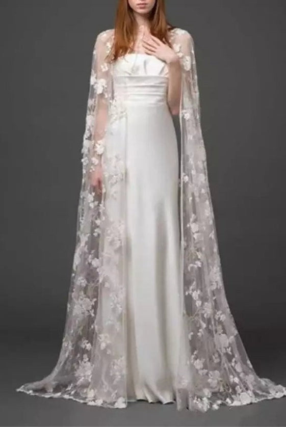 Romantic floral cape - Atelier Calliste