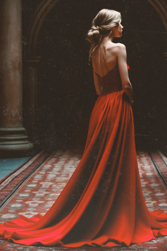 VAMPIRE Red dress - Atelier Calliste