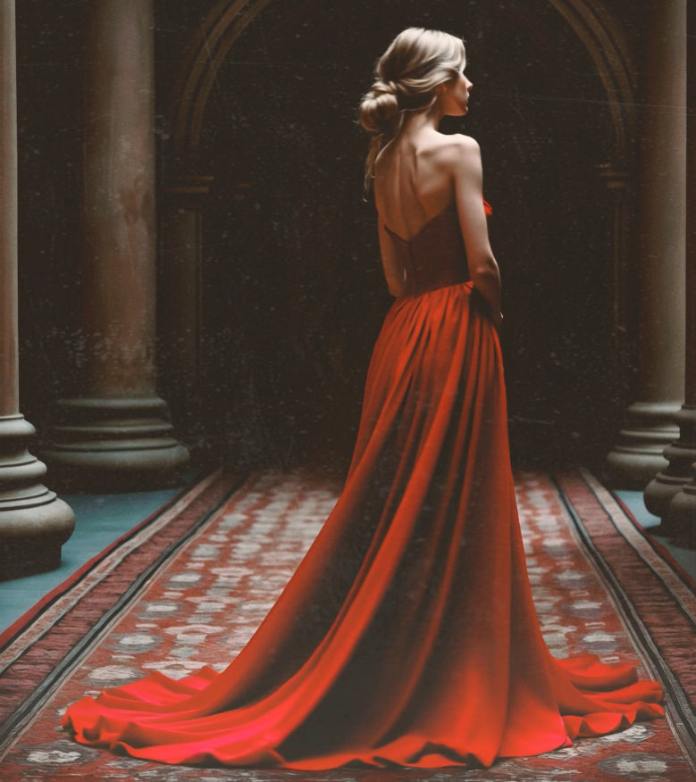 VAMPIRE Red dress - Atelier Calliste