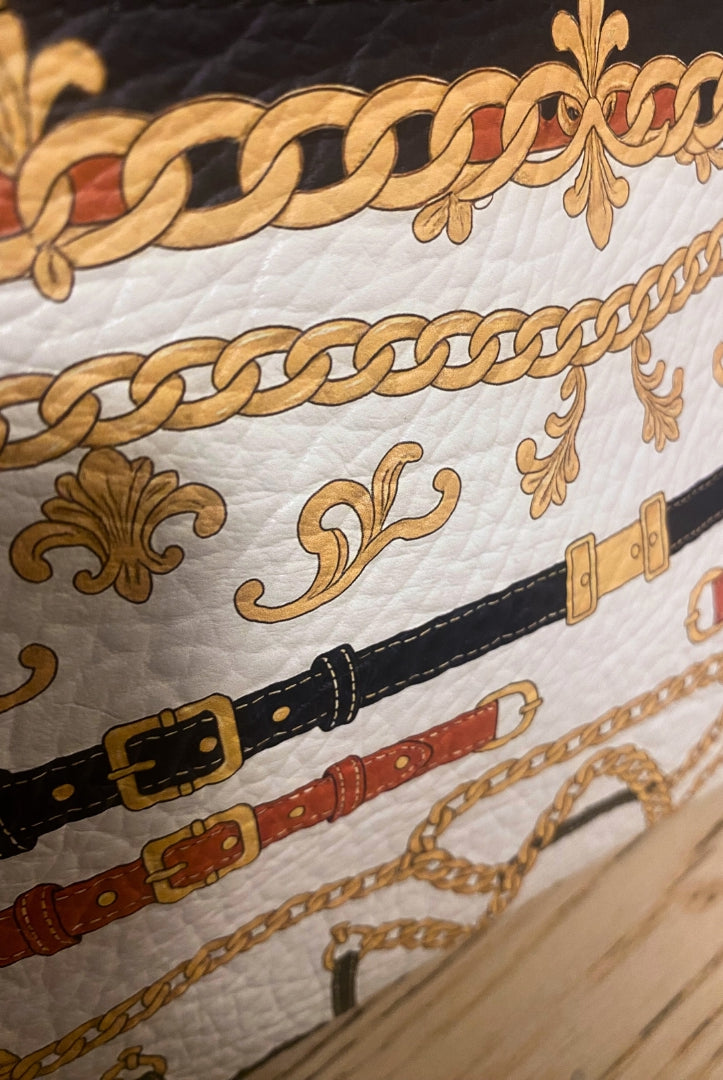 Petra Kara Limited leather purse from the Revolution Limited Collection, featuring a horse design and vintage-inspired style.