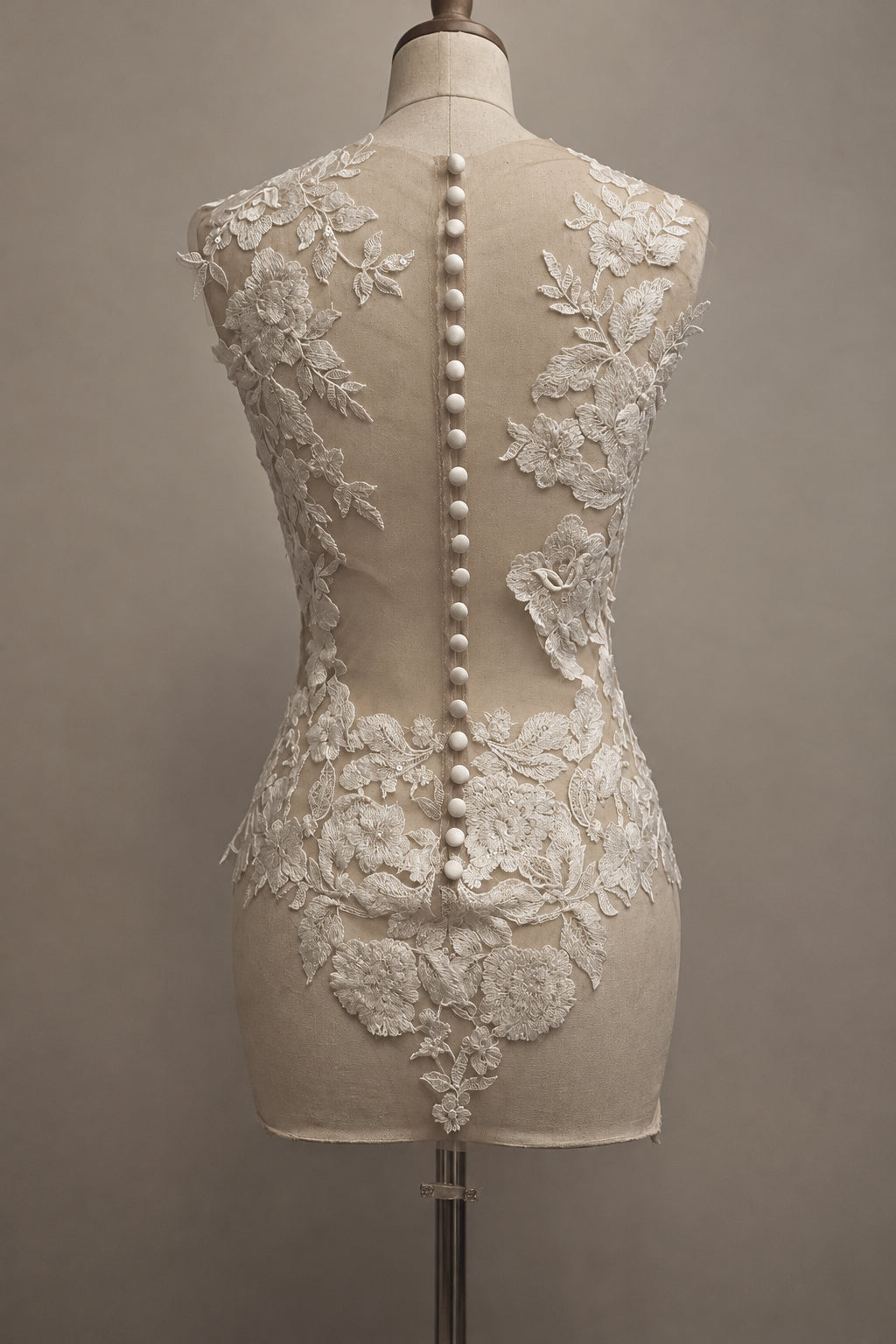 Mythic Nymph bridal bodysuit top by PETRA KARA, featuring elegant lace details and a flattering fit for special occasions.