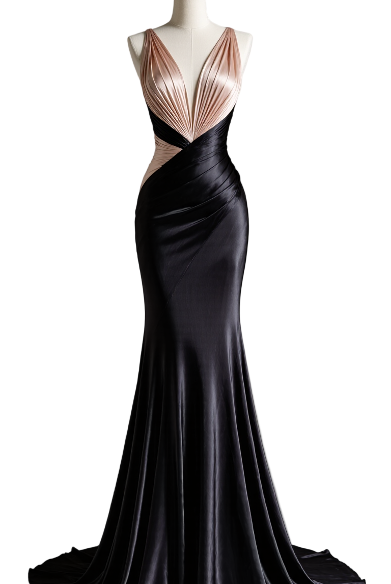 Black Nude Dress - Atelier Calliste