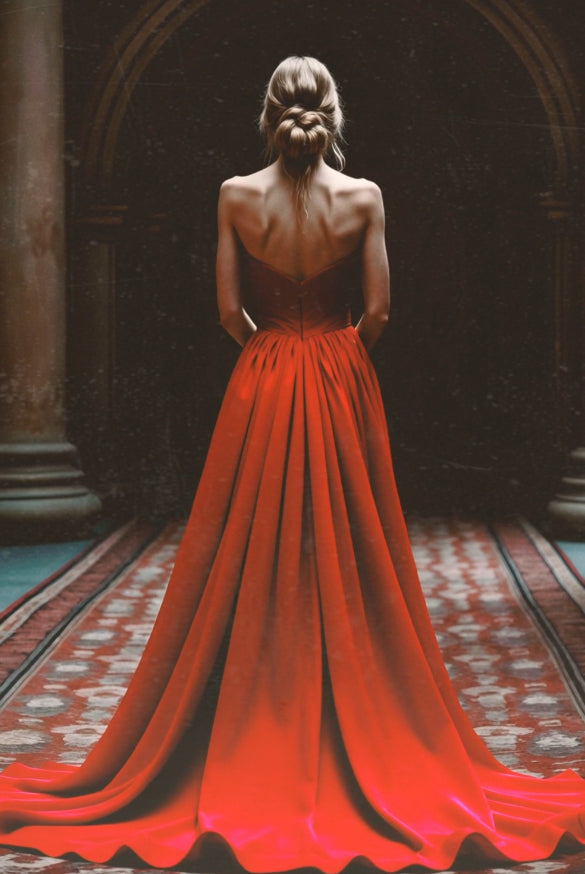 VAMPIRE Red dress - Atelier Calliste