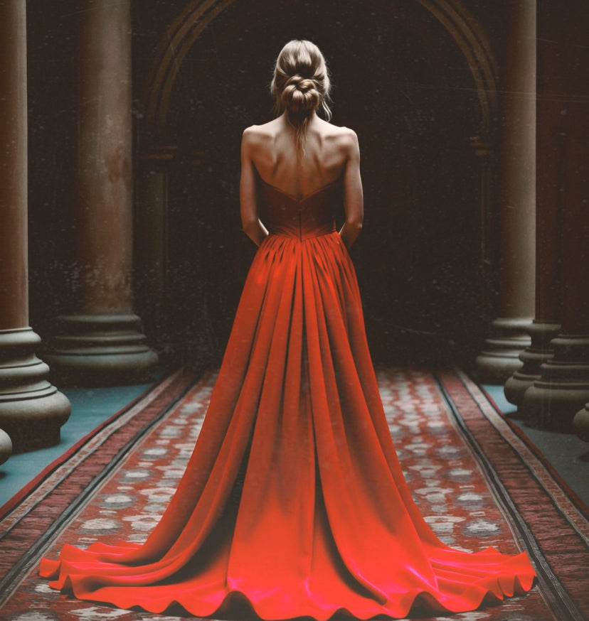 VAMPIRE Red dress - Atelier Calliste