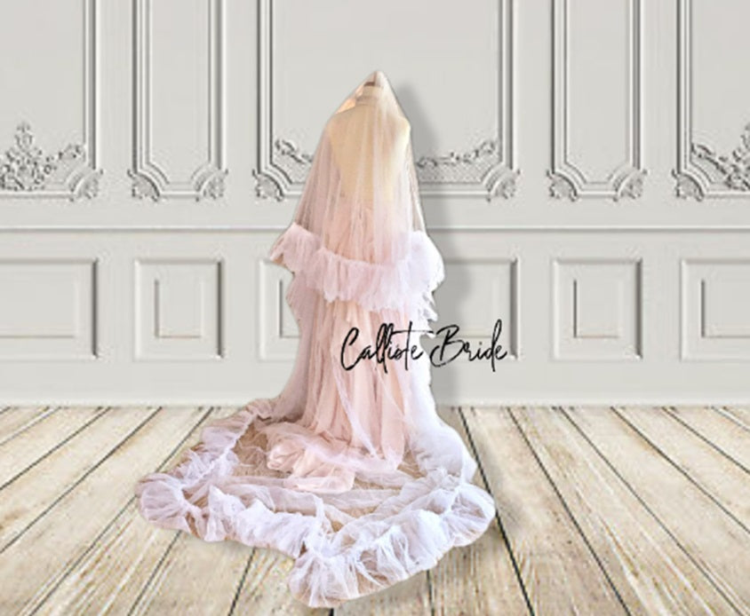 BARDO ruffle veil - Atelier Calliste