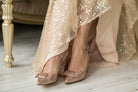 Size 6 Romance Luxury Dress with Detachable Sleeve Gloves - Atelier Calliste