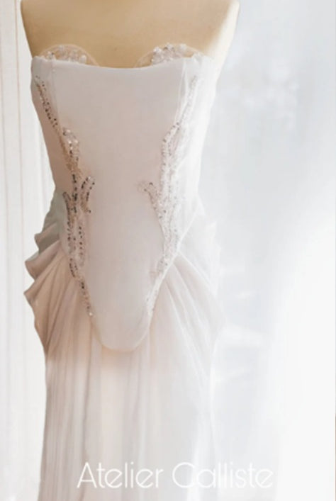 Petra Kara Bridal Contesa bridal corset with intricate lace and boning, designed to shape and support for a wedding gown.