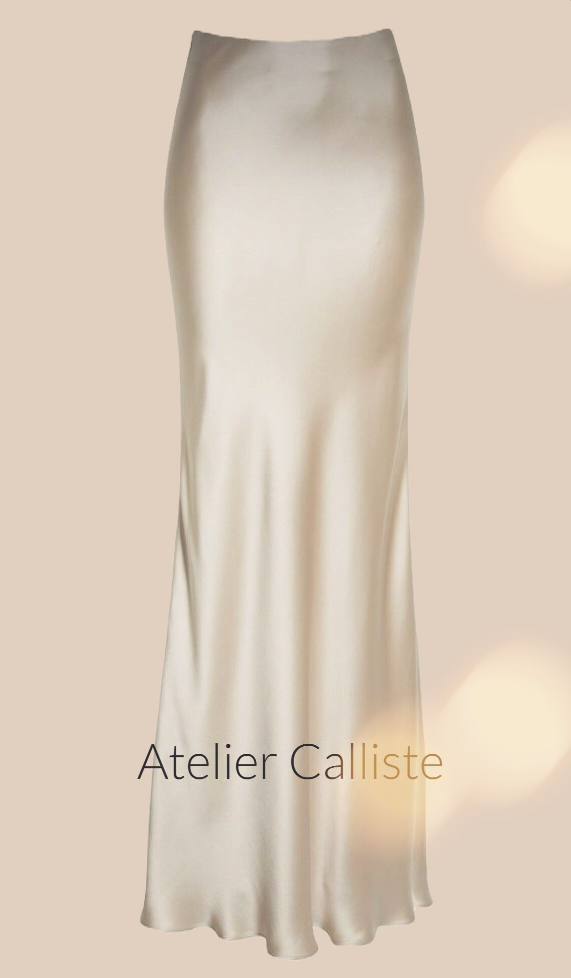 Long Satin skirt - Atelier Calliste