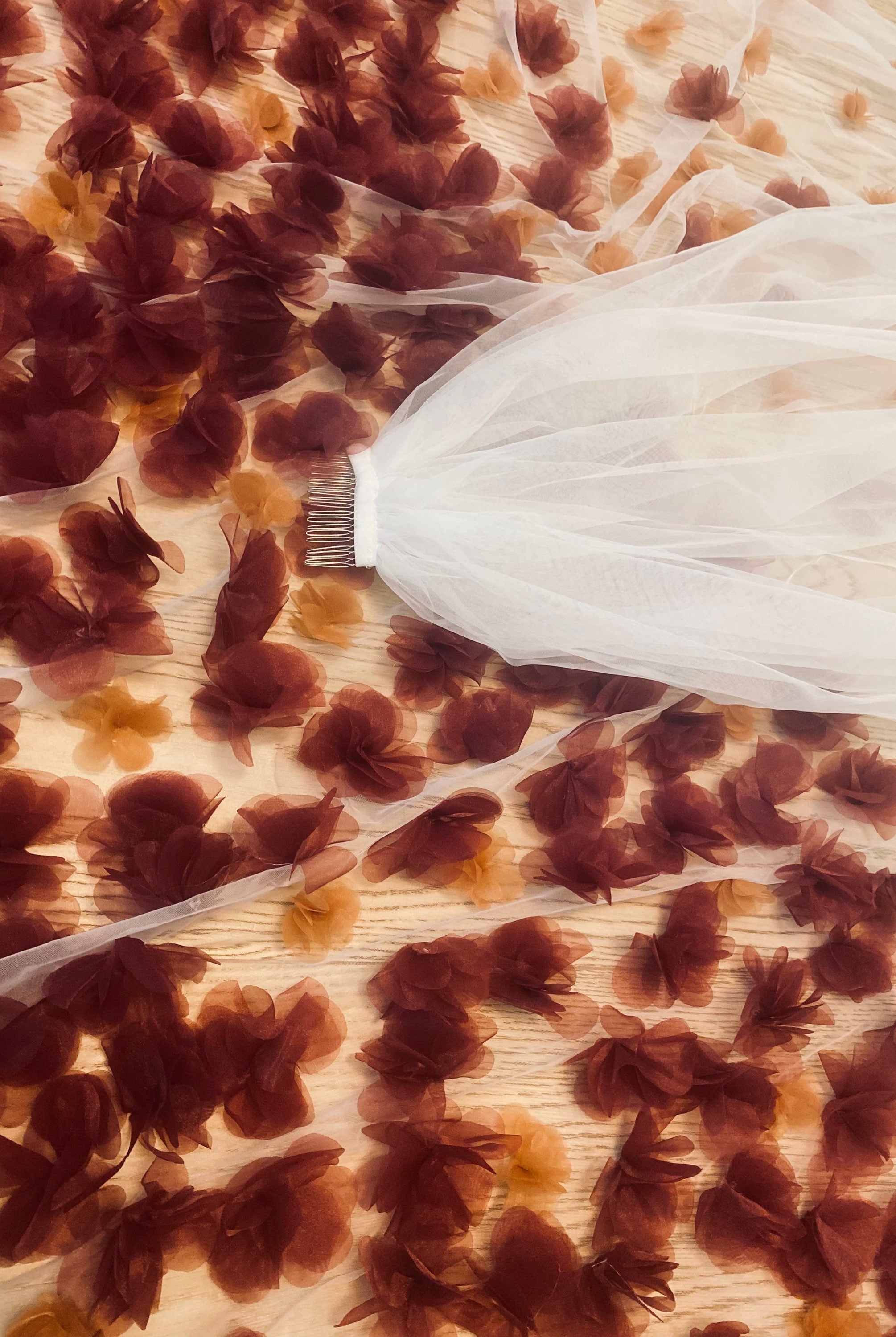 3D FLOWERS veil - Atelier Calliste