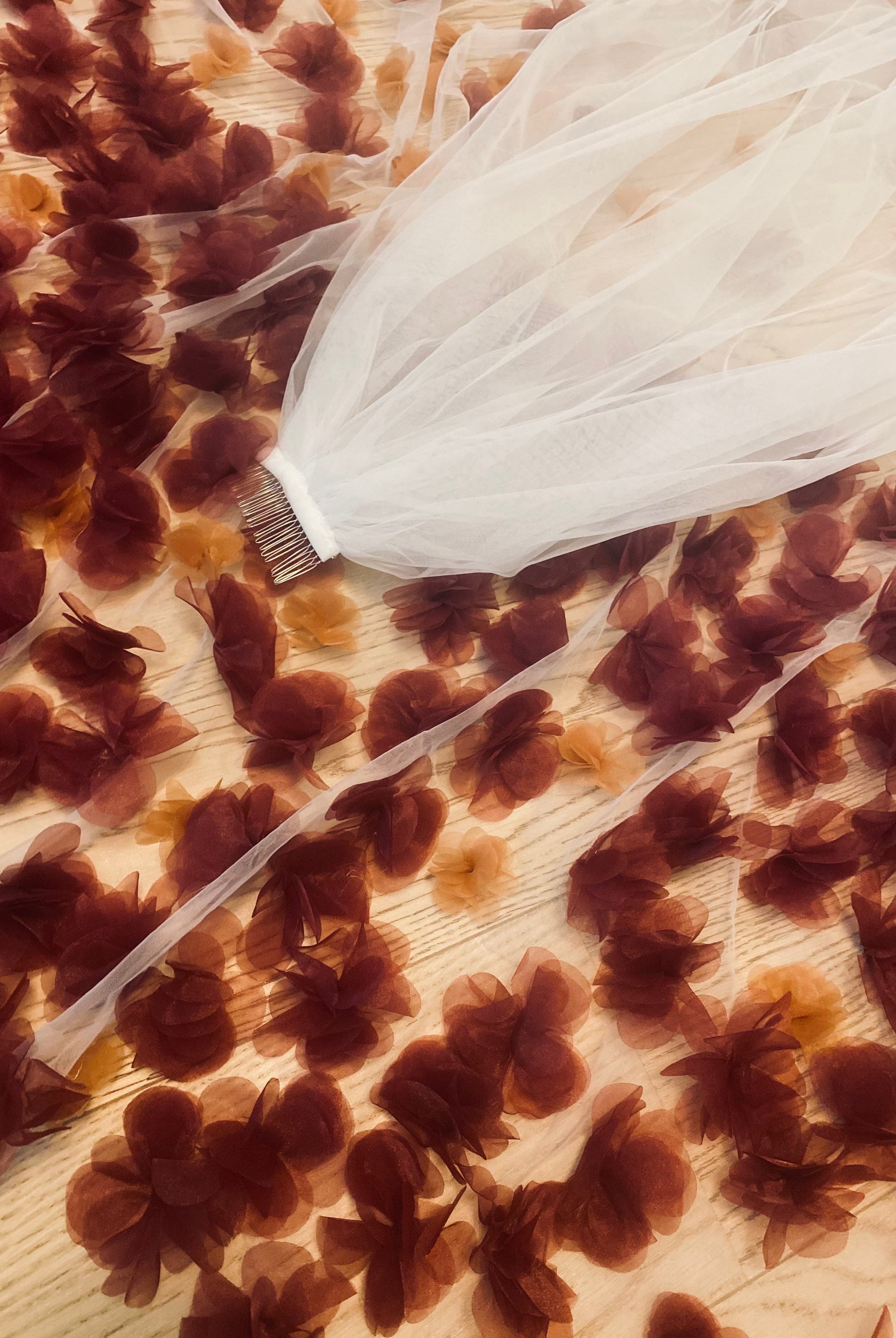 3D FLOWERS veil - Atelier Calliste