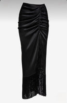 Sexy Satin skirt with tassels - Atelier Calliste