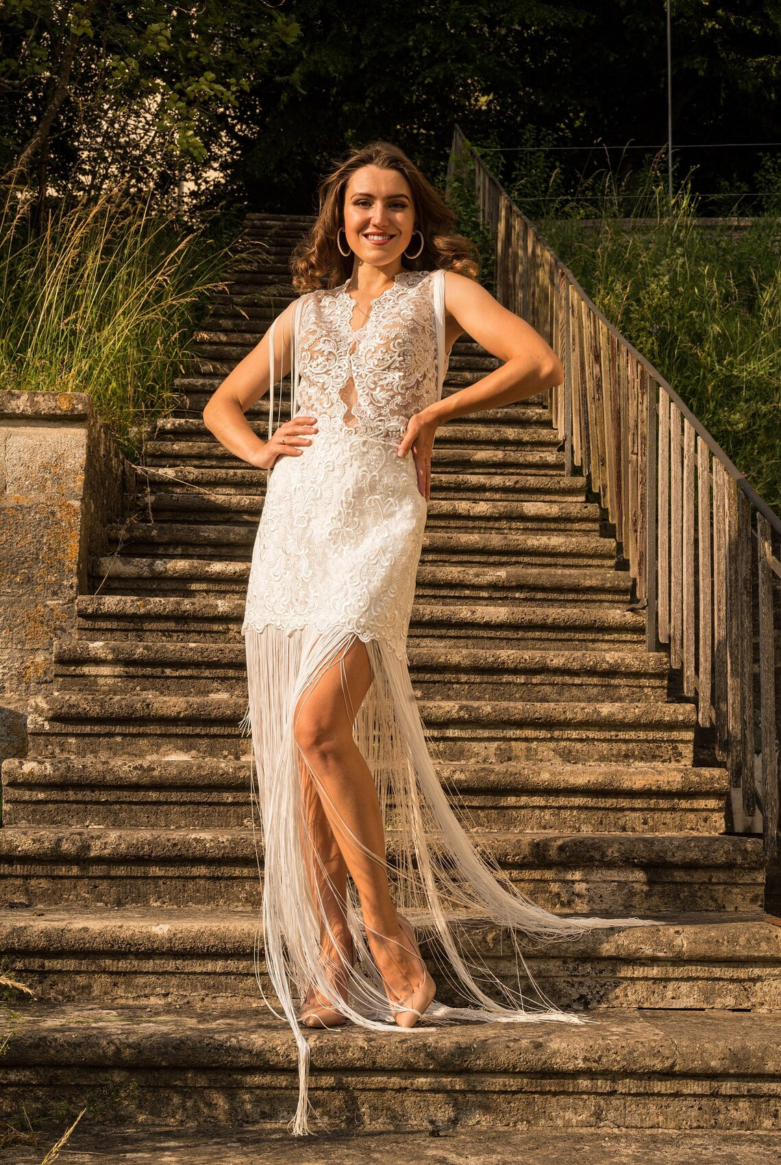 PALACE Lace & Fringle dress - Atelier Calliste