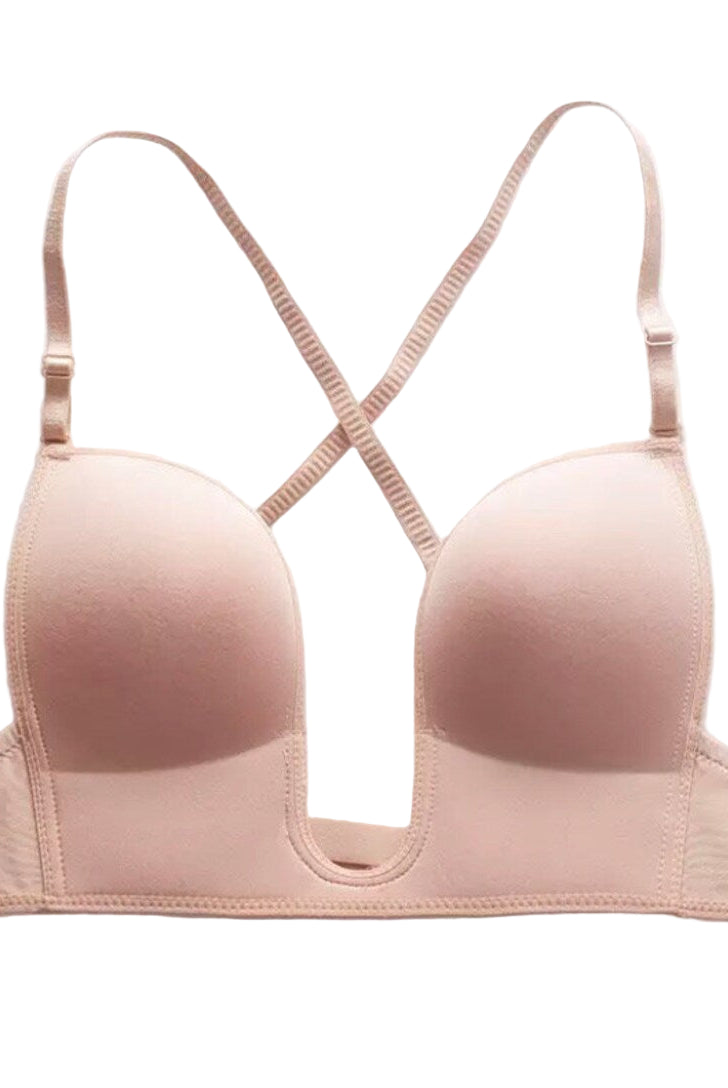 Deep V and open back bra - Atelier Calliste