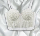 IN STOCK Size8 Pearl bustier top - Atelier Calliste
