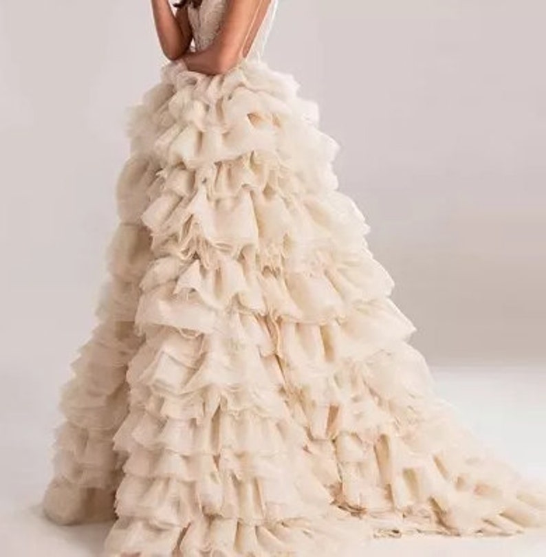 Tiered ruffle wedding skirt - Atelier Calliste
