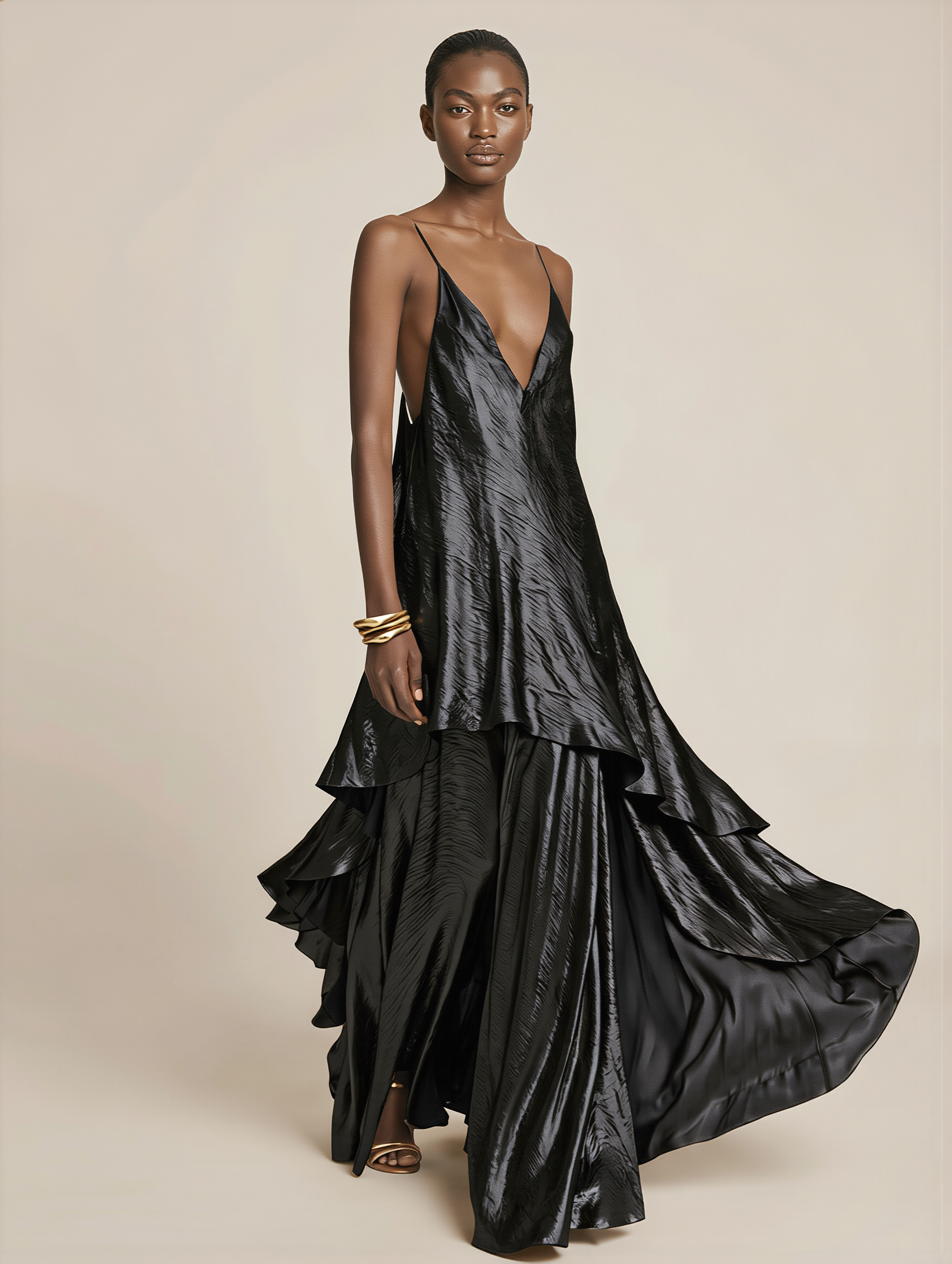 PETRA KARA Artemis Effortless Minimal Luxury Dress, sleek design with clean lines, showcased on a model for elegant everyday style.