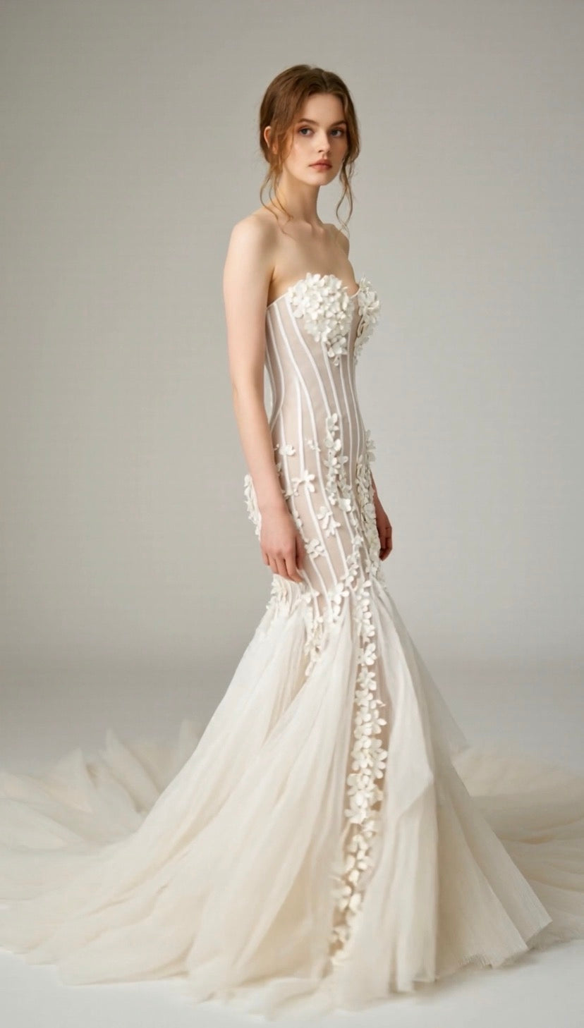 Renaissance Corset Wedding Dress - Atelier Calliste