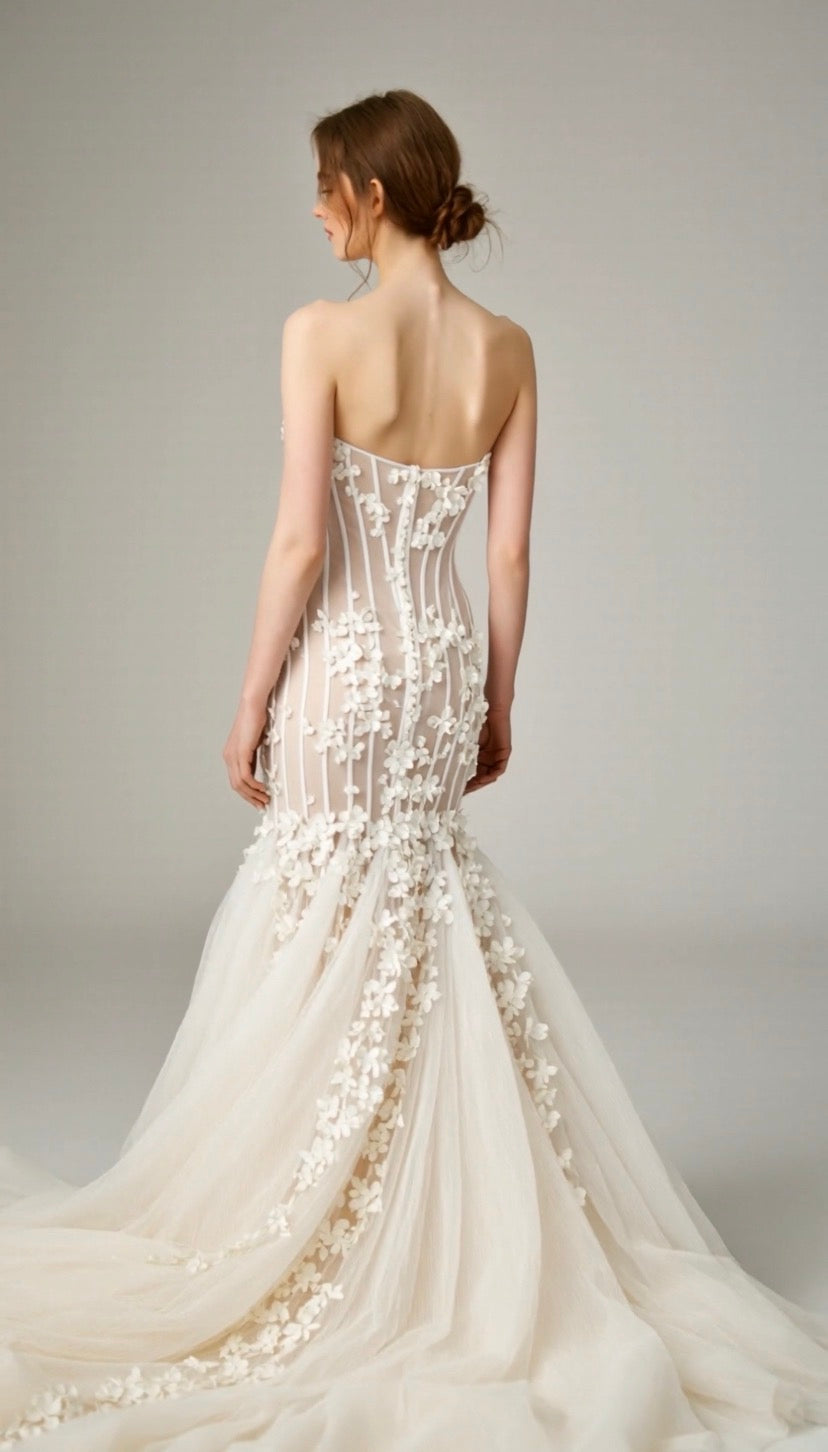 Renaissance Corset Wedding Dress - Atelier Calliste