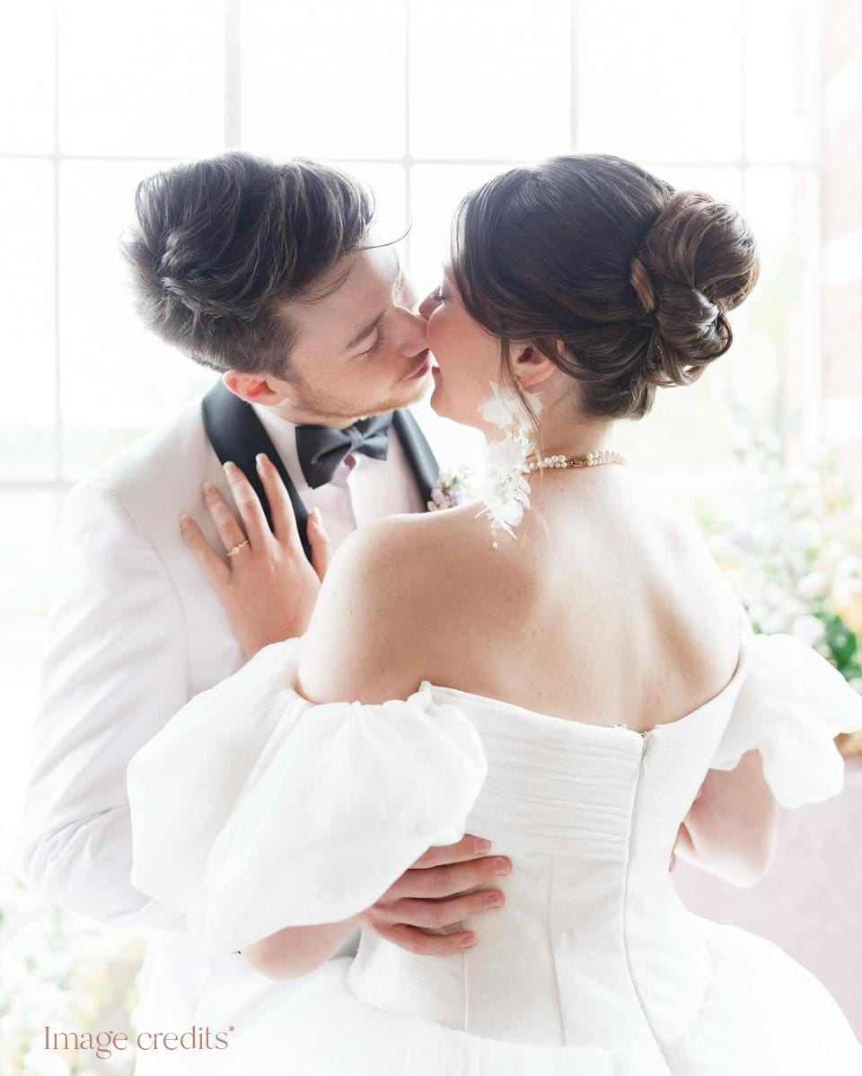 Adrielle earrings by PM Atelier, ethereal silk statement earrings with delicate design, perfect for brides and special occasions.