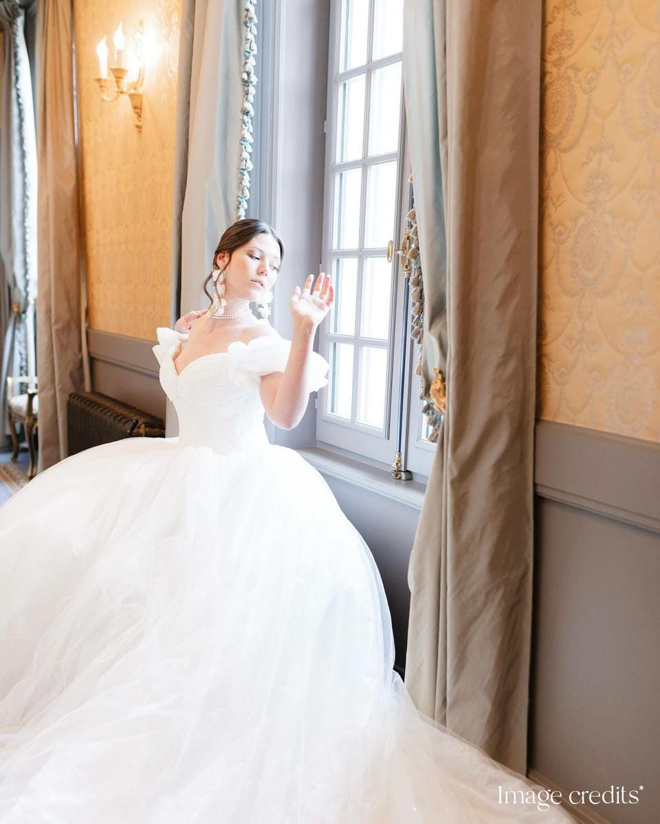 Ethereal Adrielle silk earrings by PM Atelier featuring dreamy, statement bridal jewelry with intricate silk detailing.