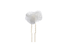 Elegant bridal hair pin featuring luxury silk flowers by PM Atelier, perfect for wedding hairstyles.