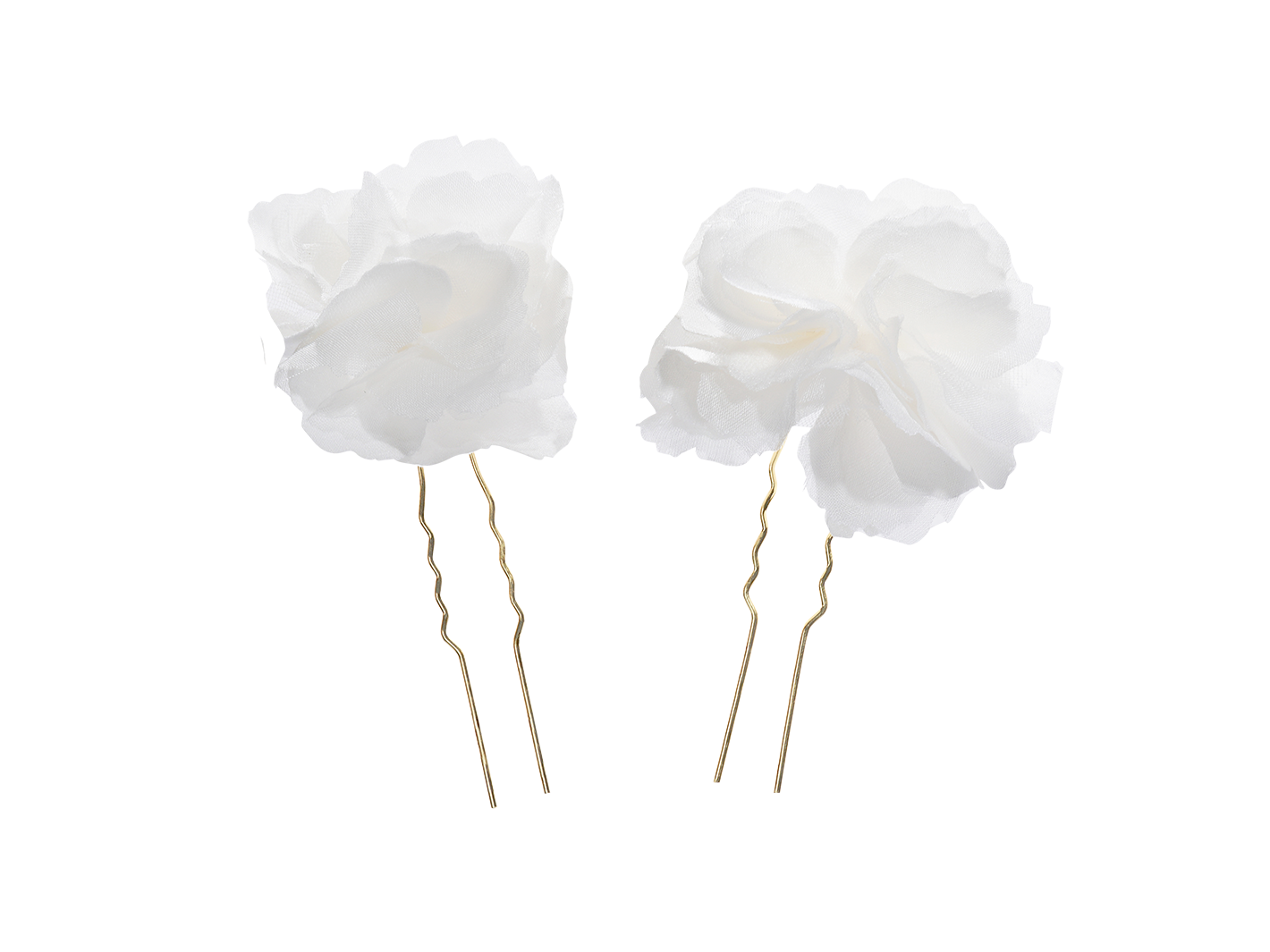 Adrielle luxury silk flower bridal hair pin with gold accents from PM Atelier, featuring elegant floral design for wedding hairstyles.
