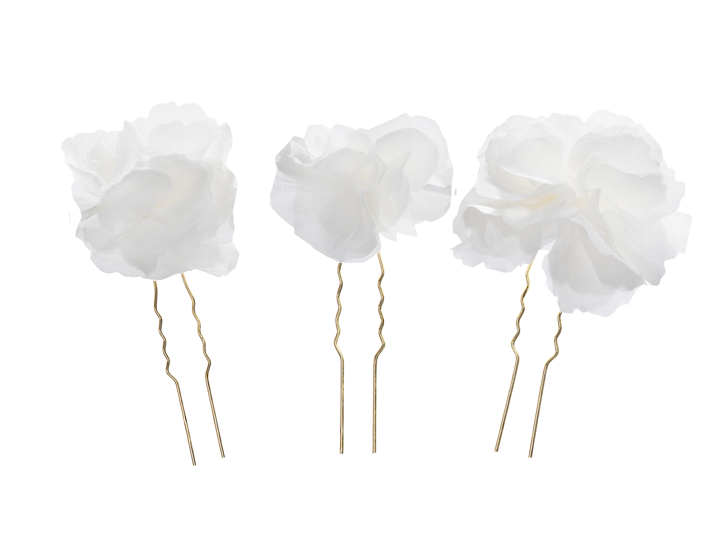 Adrielle luxury silk flower bridal hair pin by PM Atelier featuring elegant floral design for wedding hairstyles.