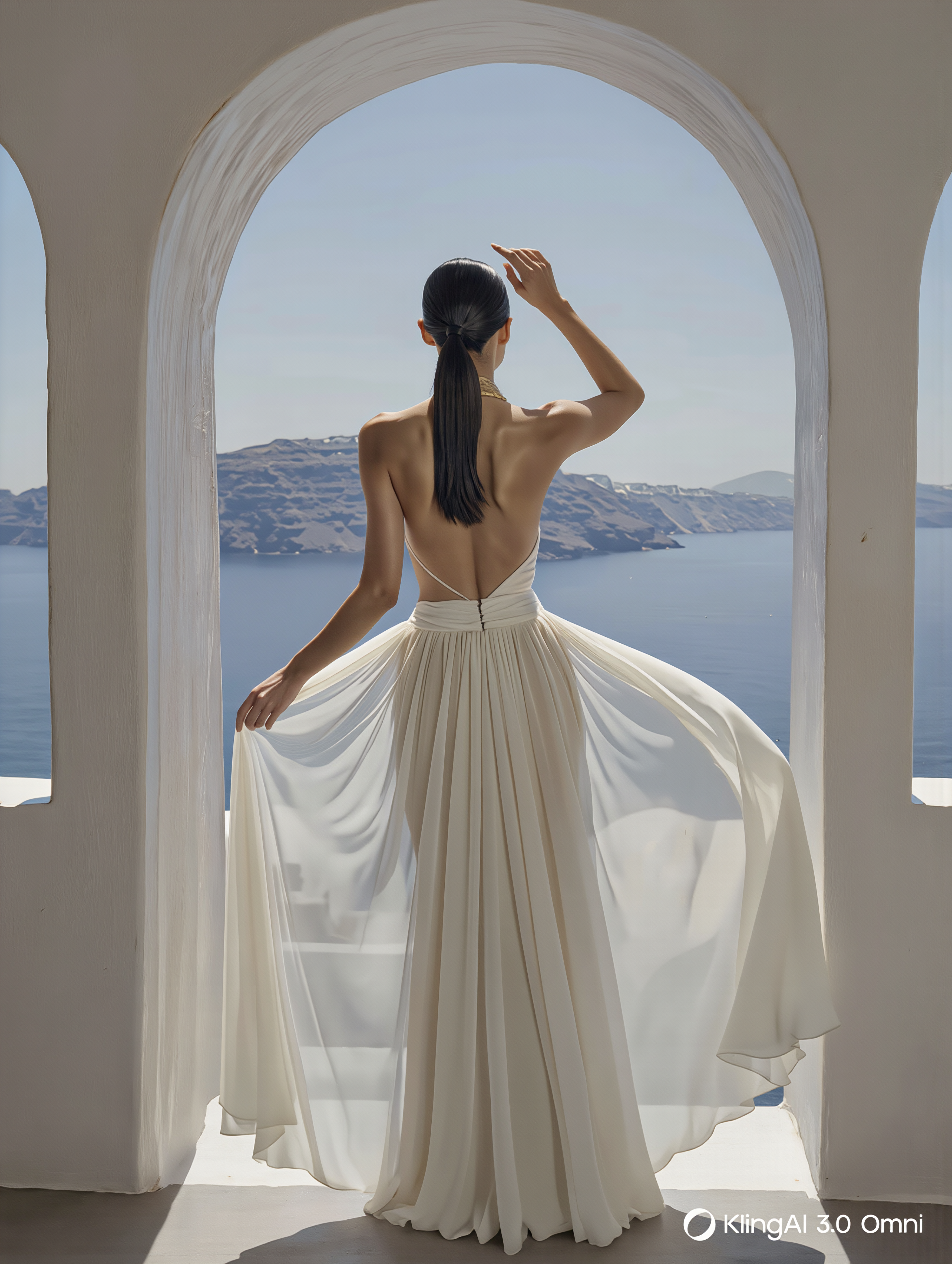 PETRA KARA Mythos Dress in elegant fabric, featuring a stylish silhouette and intricate details, perfect for sophisticated occasions.