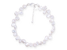 Silver Kate bracelet by PM Atelier featuring freshwater pearls, elegant bridal jewelry with delicate design.