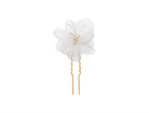 Elegant bridal hair pin featuring sheer flower design by PM Atelier, perfect for wedding hairstyles and special occasions.