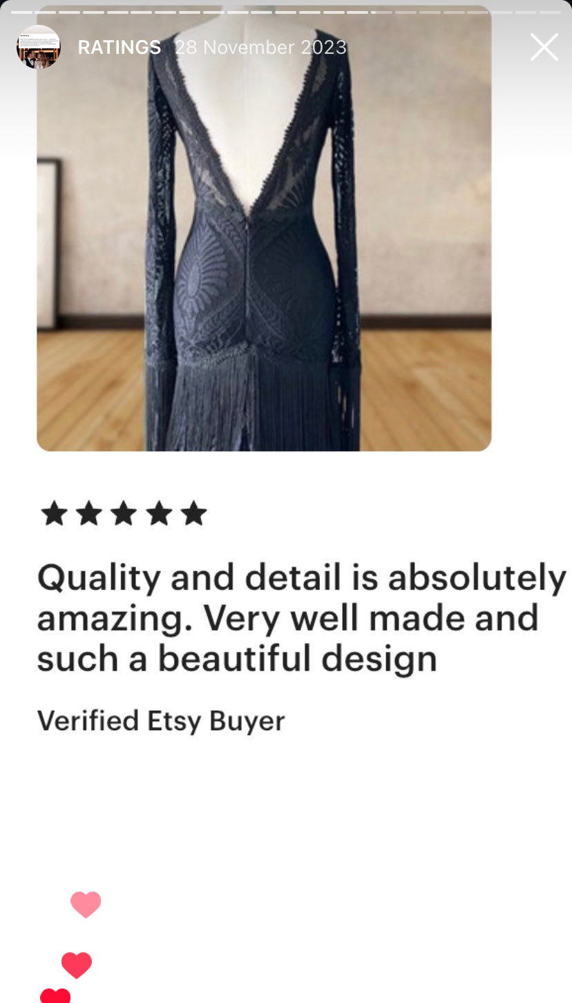 Dark Nymph black dress - Atelier Calliste