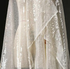WHITE SEQUINED veil - Atelier Calliste