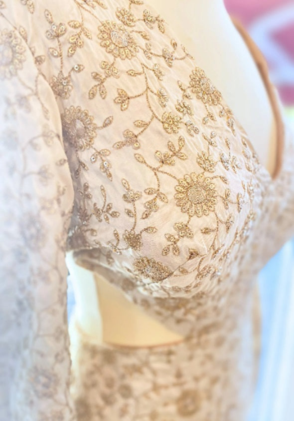 IN STOCK Size 8US GOLD SILK dress - Atelier Calliste