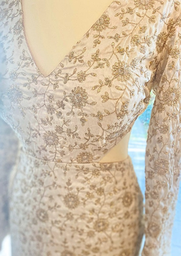 OOAK Gold Silk dress - Atelier Calliste