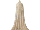 Feather veil and cape by Atelier Calliste featuring delicate feathers and elegant flowing fabric for a sophisticated look.