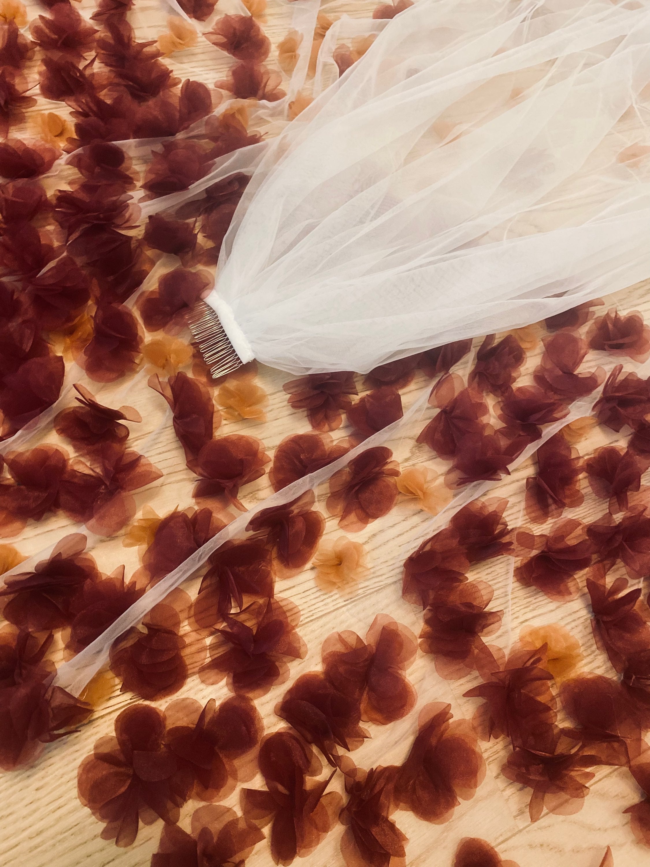 3D FLOWERS veil - Atelier Calliste