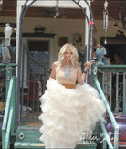 Tiered ruffle wedding skirt - Atelier Calliste