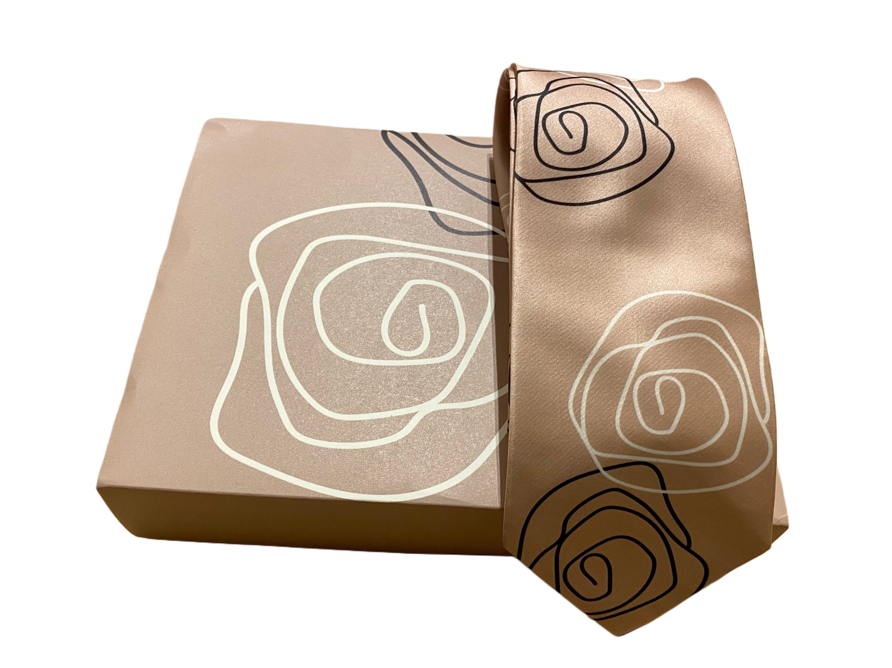 ROSE ABSTRACT tie - Atelier Calliste