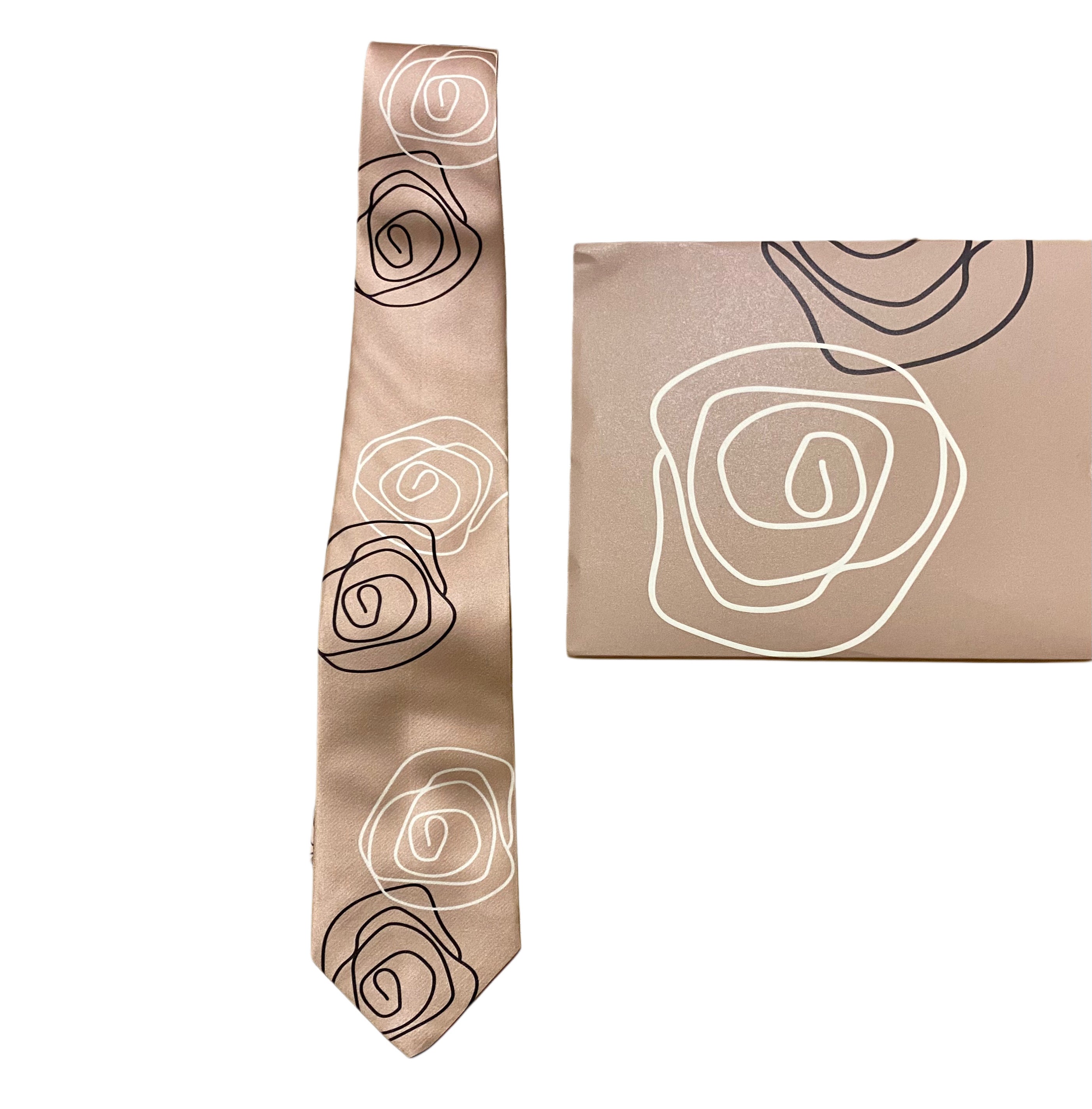 ROSE ABSTRACT tie - Atelier Calliste