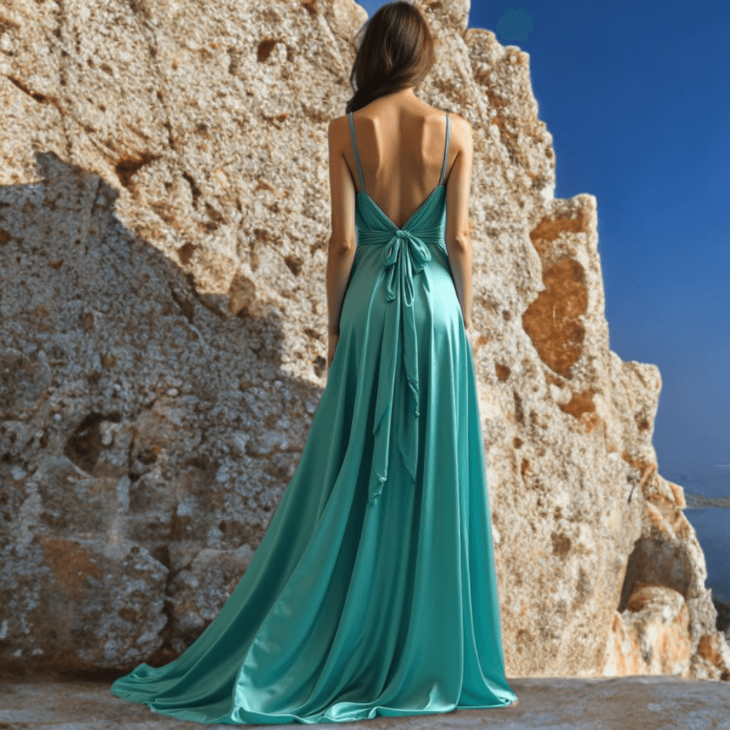 TURQUOISE IONIAN SEA DRESS - Atelier Calliste