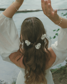 Adrielle luxury silk flowers bridal hair pin by PM Atelier featuring elegant floral design for wedding hair accessories