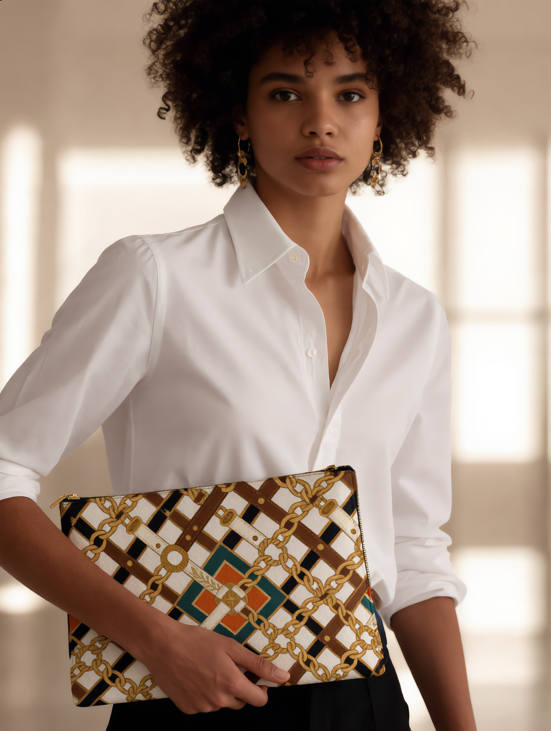 Petra Kara Limited "Revolution Edition" Leather Clutch Chains - Atelier Calliste