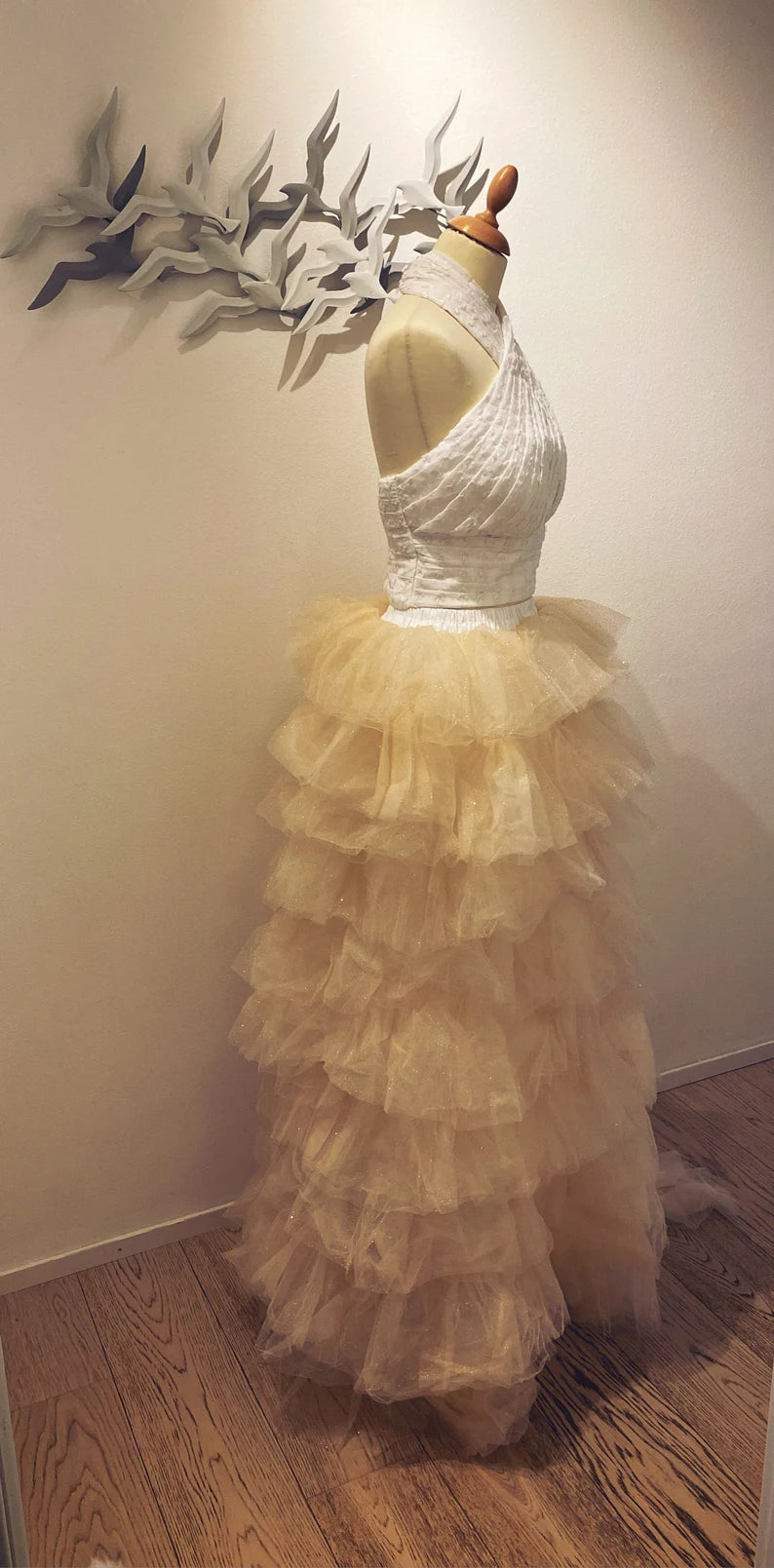 SEXY SWAN ruffle dress - Atelier Calliste