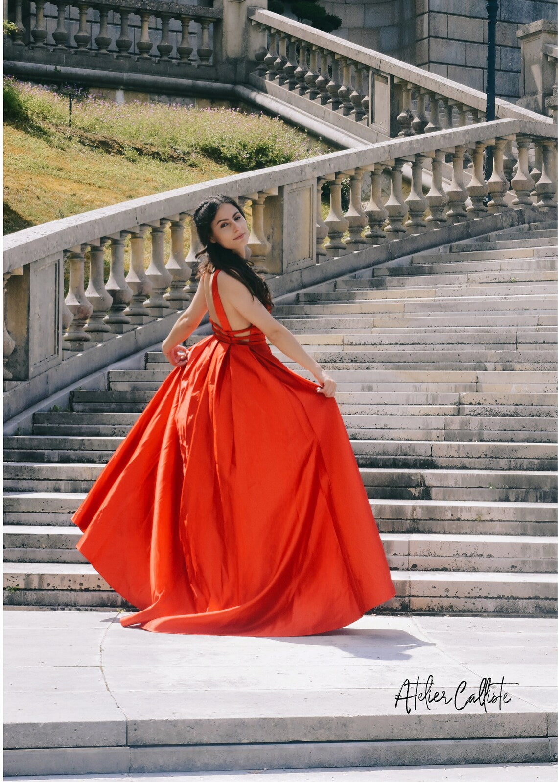 GAIA Red dress - Atelier Calliste