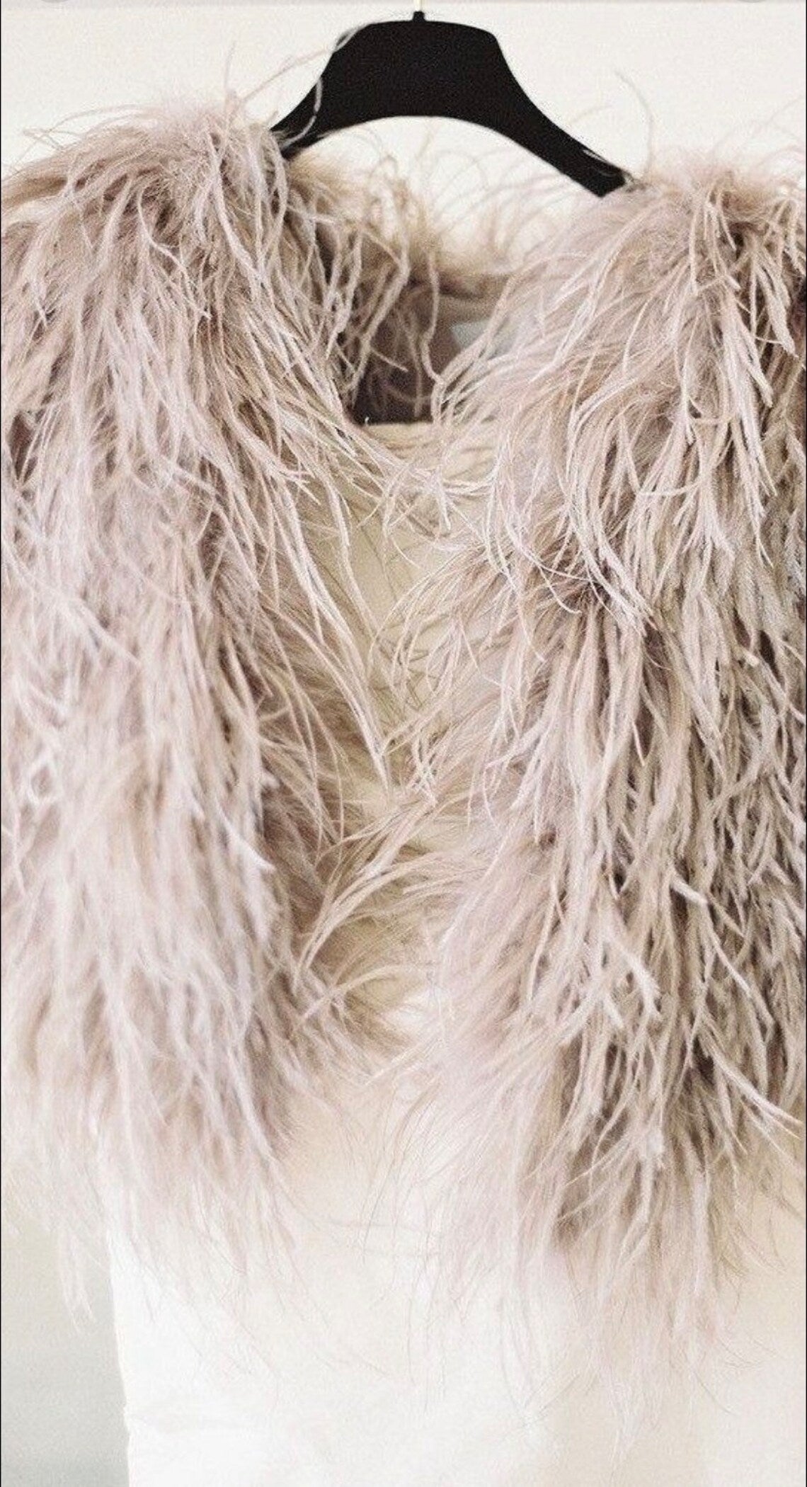 Ostrich Bolero Cape - Atelier Calliste