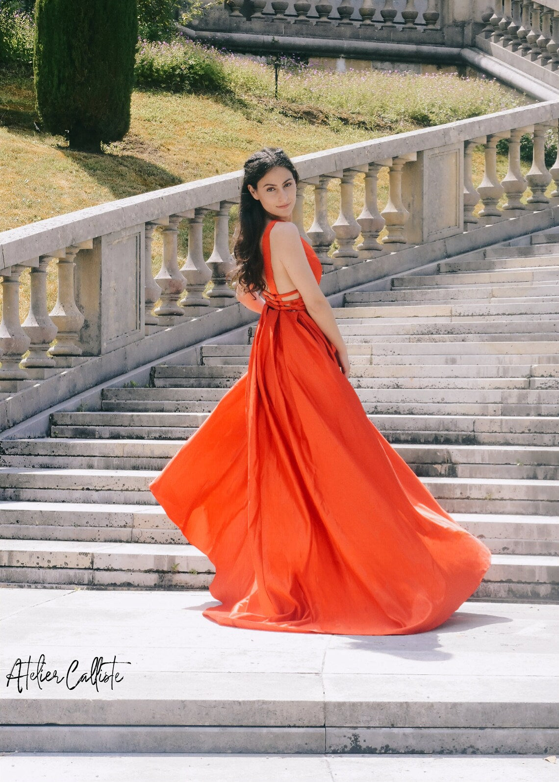 GAIA Red dress - Atelier Calliste