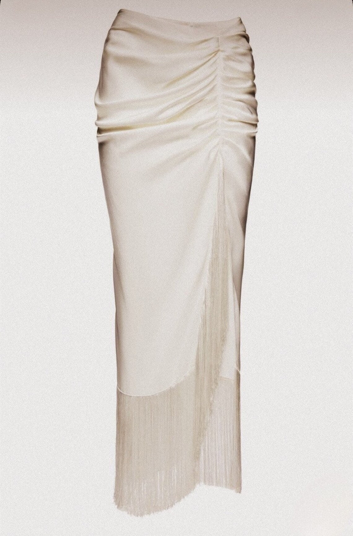 Sexy Satin skirt with tassels - Atelier Calliste
