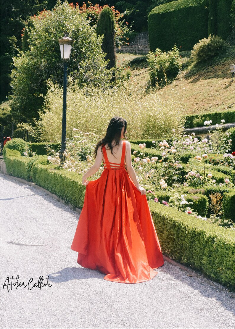 GAIA Red dress - Atelier Calliste