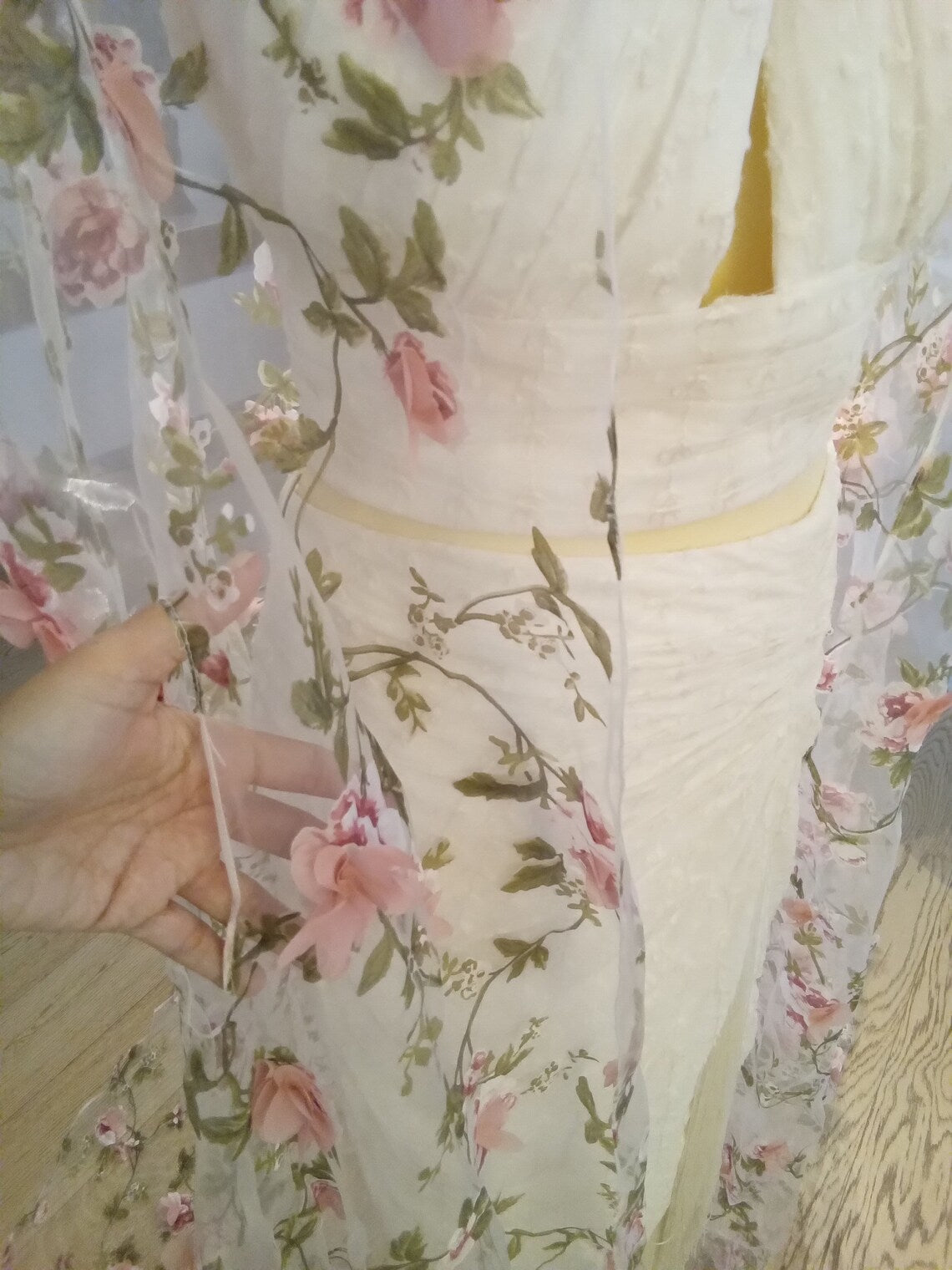 Romantic floral cape - Atelier Calliste