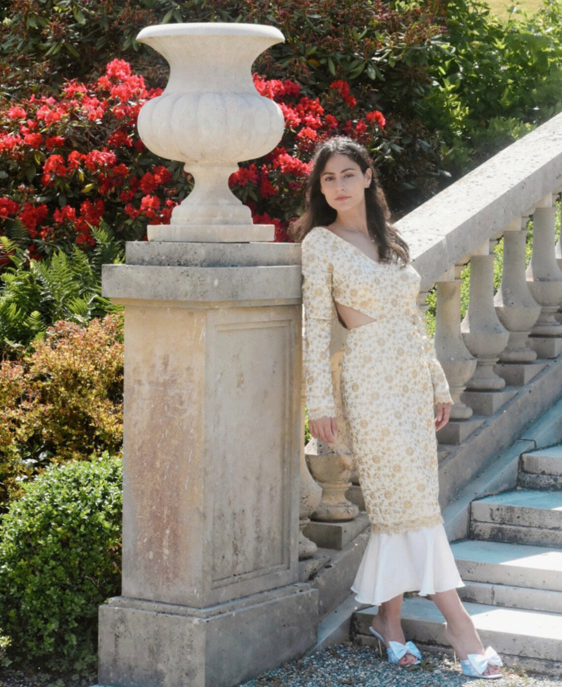 OOAK Gold Silk dress - Atelier Calliste